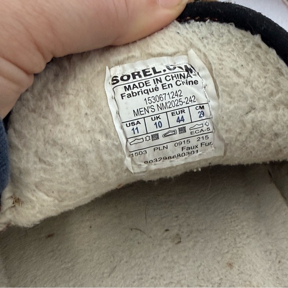 Sorel Brown Suede Loafers with Cozy Lining. Size 11 Men. Good used condition! - Picture 8 of 11